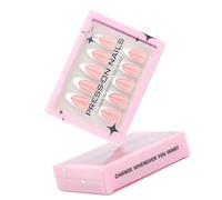 Appuyez sur les ongles Faux ongles en forme d'amande Bâton brillant sur Housses pleines naturelles Faux Clinique acrylique