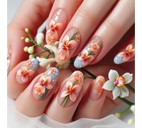 Appuyez sur les ongles Faux Stick Colle Faux acrylique Fausse erreur pour les designs artistiques Clinique acrylique Ongles pour femmes Clair