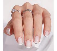 Appuyez sur les ongles Omber Colles sur les faux kits acryliques Réutilisables Finition Uv Couvertures complètes Coller sur pour les femmes Omber Press on