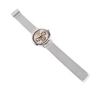 Appuyez sur l'horloge, la Montre Tactile de 1,43 Pouces LED pour Un Usage Quotidien (Sangle en Acier argenté)