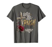 Appuyez sur Priez jusqu'à ce Que Quelque Chose se Passe Foi chrétienne T-Shirt
