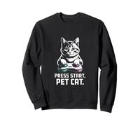 Appuyez sur Start Pet Cat Gamer Console Sweatshirt