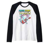 Appuyez sur Start to Rock Geek Pixel Nerd Jeu vidéo Humour Art Manche Raglan