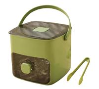 Appuyez sur Type Ice Cube Maker, Box Ice Avec Plateau et Bac de Rangement, 48 Grille Réutilisable Ice en Réseau de Glace pour les Cocktails et le Jus de Café, Idéal pour la Cuisine à Domicile green