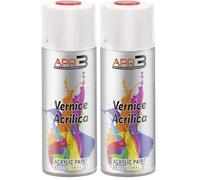 APR3 - S4001015 Vernis peinture Acrylique Multi-Usage, Couleur Ivoire Clair RAL 1015, Aérosol En Fer-Blanc Recyclable de 400 ml (Lot de 2)
