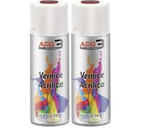 APR3 - S4003009 Vernis peinture Acrylique Multi-Usage, Couleur Rouge Oxidè RAL 3009, Aérosol En Fer-Blanc Recyclable de 400 ml (Lot de 2)