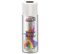 APR3 - S400PAST5 Vernis peinture Acrylique Multi-Usage, Couleur Noir Brillant RAL 9005, Aérosol En Fer-Blanc Recyclable de 400 ml
