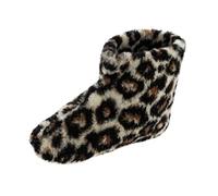 APREGGIO Chaussons Montants Fourrés Hiver - Pantoufles Confort Laine Chaude - Bottes Intérieur Femme Homme - Chaussures Maison - Marron - 37