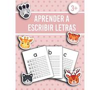 Aprender A Escribir Letras: Libro de actividades para niños | 106 páginas, 21,59 cm x 27,94 cm | Perfecto para aprender a rastrear las letras.