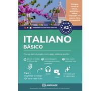 Aprender italiano A2 básico. Curso estruturado com app, vídeo e áudio: Aprender italiano A2 com diálogos, exercícios de gramática, áudio e ... de aula. Para os exames PLIDA, CILS e CELI.