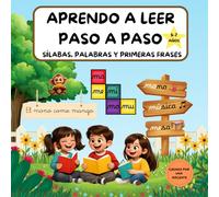 Aprendo a leer: sílabas, palabras y primeras frases: 5 a 7 años, letra ligada primeros lectores