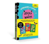 Aprendre a llegir a l'Escola de Monstres - Pack amb els llibres 1, 2 i 3: Amb lletra MAJÚSCULA (llibres per a nens a partir de 5 anys)
