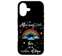 Après Chaque tempête, il y a Un Arc-en-Ciel d'espoir Coque pour iPhone 17