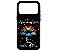 Après Chaque tempête, il y a Un Arc-en-Ciel d'espoir Coque pour iPhone 17 Pro Max
