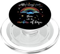 Après Chaque tempête, il y a Un Arc-en-Ciel d'espoir PopSockets PopGrip pour MagSafe