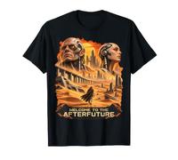 Après-Futur Apocalypse Machines IA Cyborg Terres Désolées T-Shirt