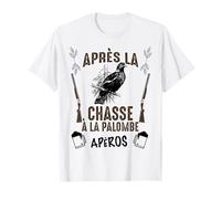 Après La Palombe Apéro Tradition Chasse Humour Chasseur T-Shirt