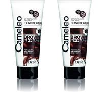 Après-Shampoing À Effet Brun - Traitement Nourrissant Et Fortifiant À L'extrait De Noix Pour Cheveux Naturels Et Teints - Couleur Et Brillance Brunes Profondes - 200 Ml (Lot De 2)