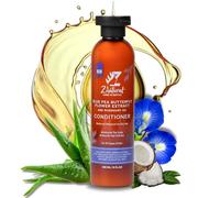 Après-shampoing aux pois bleus/pois papillon - Hydratation maximale pour cheveux secs | Après-shampoing nourrissant et hydratant en profondeur | Idéal pour les cheveux bouclés, épais et secs | Sans