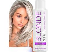 Après-Shampoing Blond Déjaunisseur (500ml) Sans Sulfate - Silver pour Cheveux Gris et Colorés - Neutralise Les Reflets Jaunes