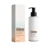 Apres shampoing colorant Soin repigmentant cheveux bruns 150ml | Masque cheveux colorés pour estomper les mèches blanches formule sans ammoniaque anti affadissement cheveux secs