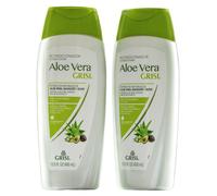Après-shampoing Grisi à l'aloe vera, produit capillaire hydratant à l'extrait d'aloe vera, sans parabène, lot de 2 pour des cheveux doux et brill