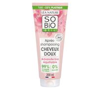 Après-shampoing Hydratant Démêlant Tous types de cheveux Lait d'Amande Bio et Protéines de riz Sans silicone SO'BIO ETIC - Le tube de 200 mL Lot De 3 - Par Lot