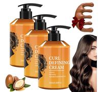 Après-shampoing Hydratant Volume Sans Rinçage, Définition Des Boucles Et Anti-frisottis, Crème Après-shampoing Sans Rinçage Pour Cheveux Hydratés (3 pièces)