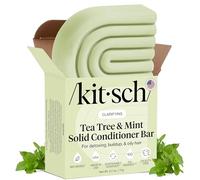 Après-shampoing naturel solide pour cheveux bouclés, ondulés et fins à la menthe et à l'arbre à thé, revitalisant et nettoyant clarifiant biologique, convient pour la teinture des cheveux, sans