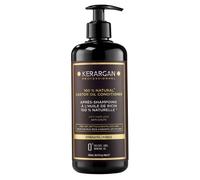 Kerargan - Après-Shampoing Anti-Chute à l'Huile de Ricin - Démêlant & Nourrissant pour Cheveux Secs et Cassants - Enrichi en Kératine et Huile d'Argan - Sans sulfate, OGM, huile minérale - 500ml