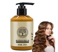 Après-shampoing pour cheveux bouclés, Creme Bouclante Cheveux pour des Boucles Mieux Définies, Soin des Cheveux Bouclés Frisés Crépus, Élastine repulpante marocaine