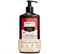 ARGANICARE - Après-shampoing Restructurant à la Protéine de Soie - Soin tous types de cheveux - Flacon 400 ml