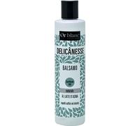 Après-shampooing bio au lait d'ânesse et extrait de fraise, cheveux doux et élastiques, pour tous types de cheveux, émollient et hydratant, 100% naturel 250 ml