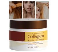 Après-shampooing - Masque nourrissant au collagène | Soin Hydratant Régénérant | Guérit les cheveux secs et abîmés | Formule Professionnelle Douceur Brillance Usage Quotidien