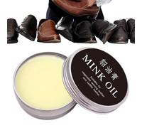 Après-shampooing pour Cuir, nettoyant pour Chaussures en Cuir | Baume recolorant Le Cuir à l'huile de Vison | Baume Universel, Réparateur, Rénovateur pour Bottes, Sacs, Meubles en Cuir, Chaussures