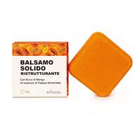 Après-shampooing Solide Restructurant et Fortifiant Naturel Bio pour cheveux abîmés - au beurre de Mangue et Papaye 55 g - Enooso - 100% Artisan Bio Vegan - Fabriqué en Italie