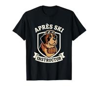 Apres Ski Instructeur Funny St Bernard Chien T-Shirt