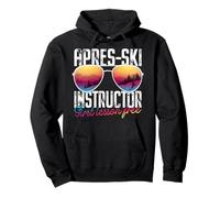Apres Ski Instructor Lunettes de ski amusantes Sweat à Capuche