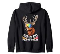 Apres Ski Party Équipe Ski Ski Cerf Neige Sport d'hiver Sweat à Capuche