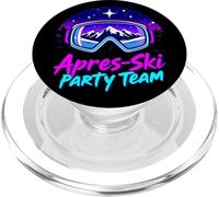 Apres Ski Party Vibes - Vie Nocturne Snowy Mountain PopSockets PopGrip pour MagSafe