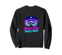 Apres Ski Party Vibes - Vie Nocturne Snowy Mountain Sweatshirt