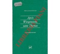 Après Wittgenstein, saint Thomas
