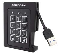 Apricorn Aegis Padlock 240 Go - Disque Dur Solide (240 Go, USB 3.0, 205 MB/s, 6.35 cm (2.5), Noir, Gris, résistant au Polco, Water Resistant)