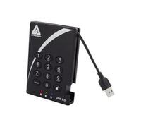 Apricorn Aegis Padlock 3.0 - Disque dur - chiffré - 1 To - externe (portable) - USB 3.0 - 5400 tours/min - mémoire tampon : 8 Mo - FIPS 197, 256-bit