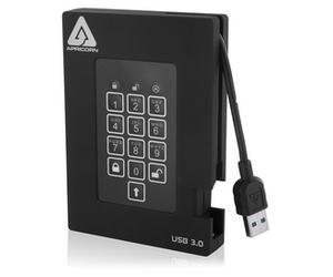 Apricorn Aegis Padlock Fortress 256 Go USB 3.2 Gen 1 (3.1 Gen 1) Noir