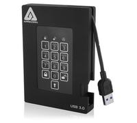 Apricorn Aegis Padlock Fortress 500GB disque dur externe 500 Go 5400 tr/min USB Type-A 3.2 Gen 1 (3.1 Gen 1) Noir