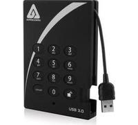 Apricorn Aegis Padlock Fortress 1TB disque dur externe 1 To 5400 tr/min USB Type-A 3.2 Gen 1 (3.1 Gen 1) Noir