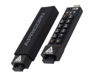 Apricorn Aegis Secure Key 3NXC lecteur USB flash 16 Go USB Type-A 3.2 Gen 1 (3.1 Gen 1) Noir