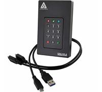 Apricorn Aegis Fortress L3 1 To HDD externe USB 3.2 Gen 1, 5400 RPM, Chiffrement AES 256-bit, Clavier intégré, Compatible Windows, macOS, Linux