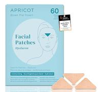 Apricot 60 x plis plâtré de nuit "down the frown" en coton biologique - stimule la production de collagène - plis avec acide hyaluronique, ruban plissé, pansements plissés - beauté abricot